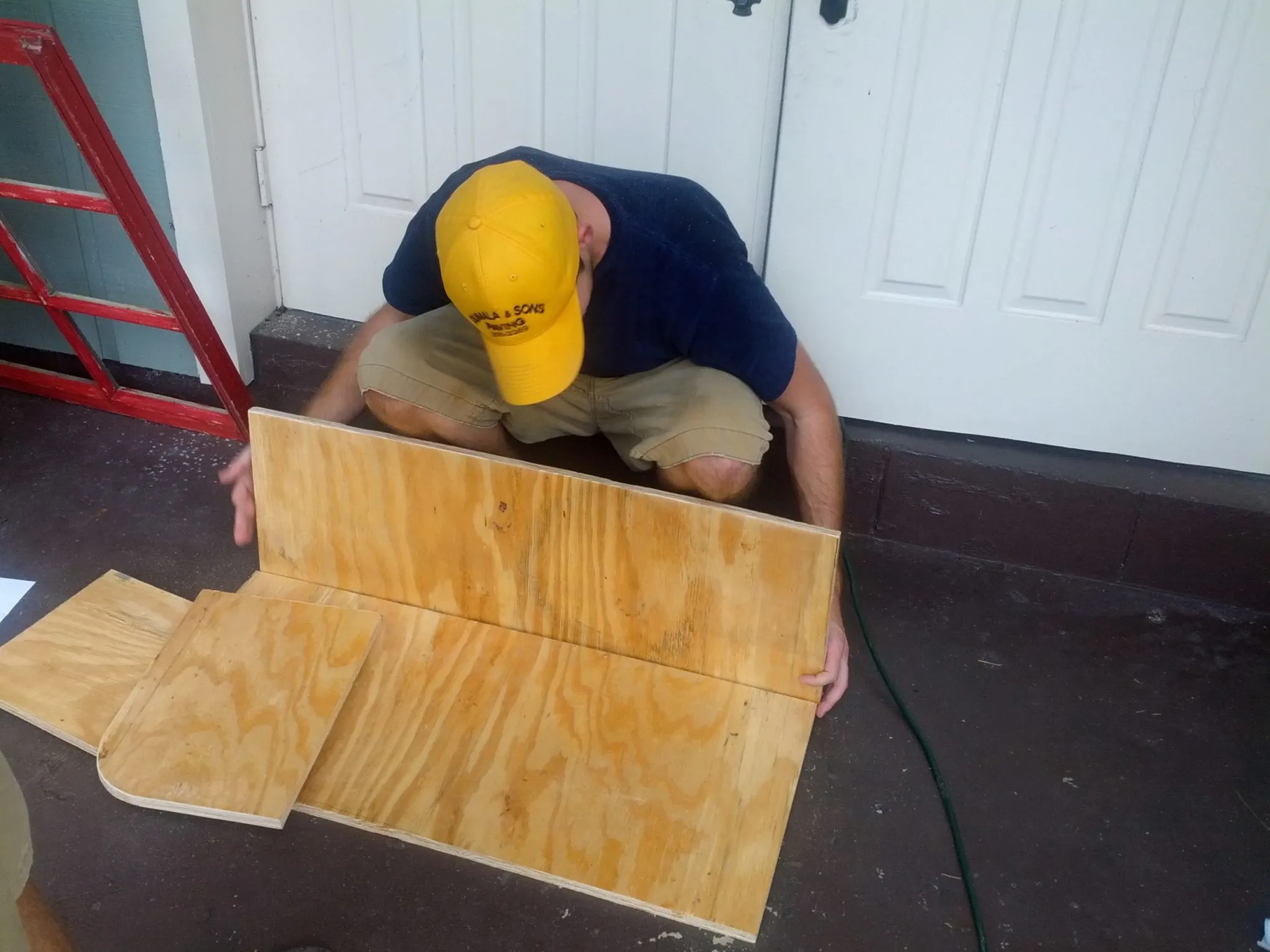 putting together DIY co-sleeper