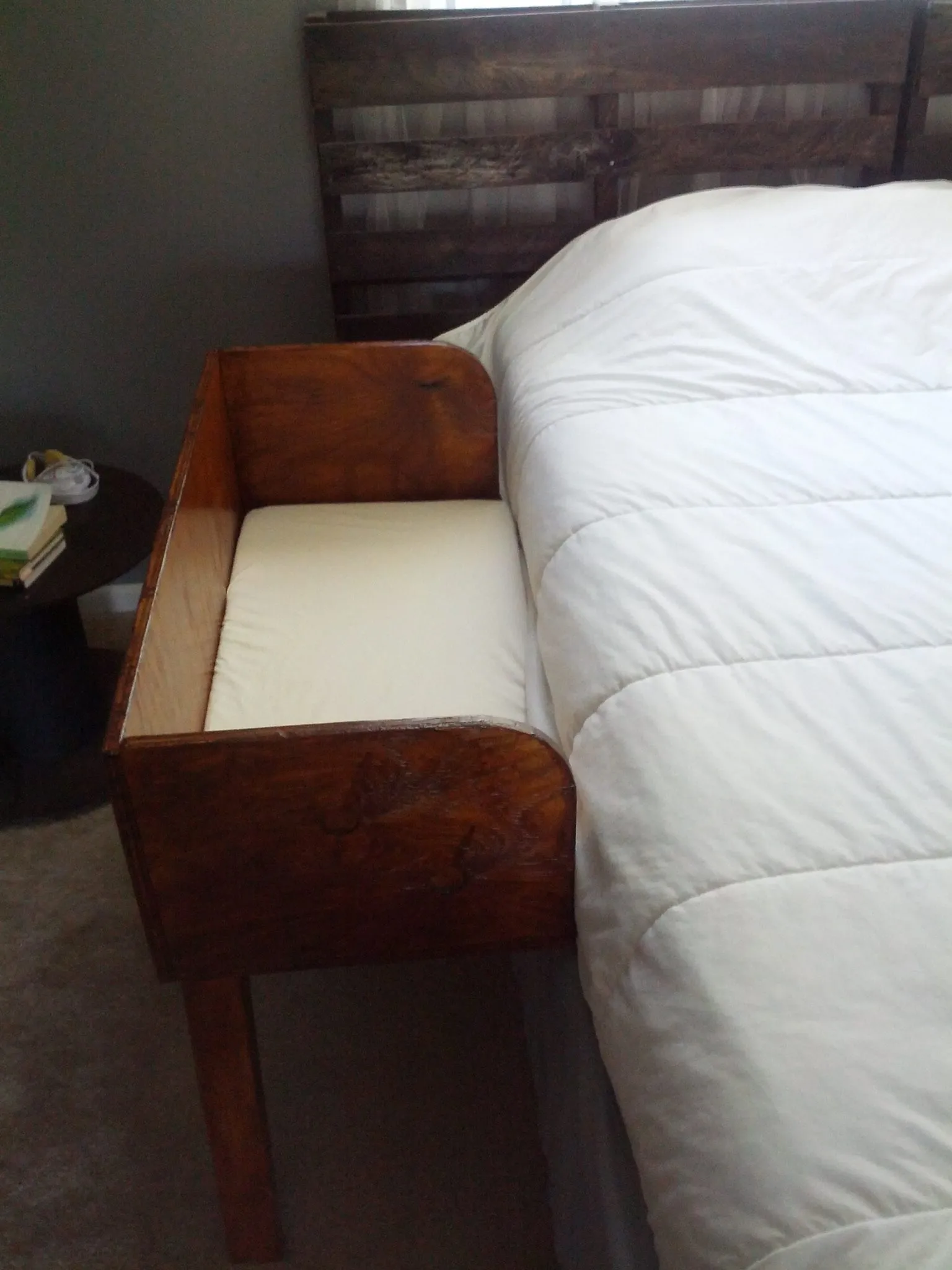 DIY wooden co-sleeper
