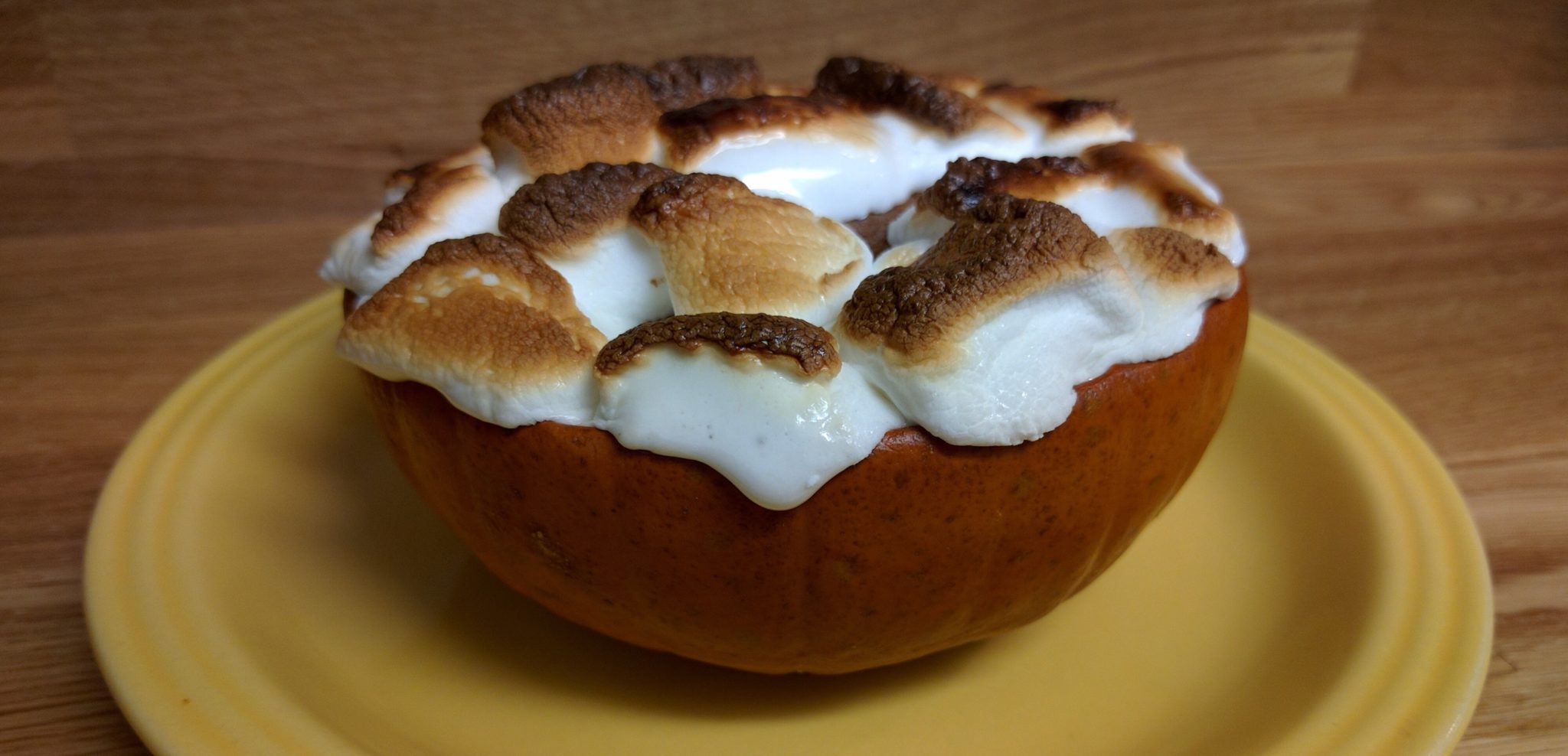 Pumpkin Cake Baked In A Pumpkin